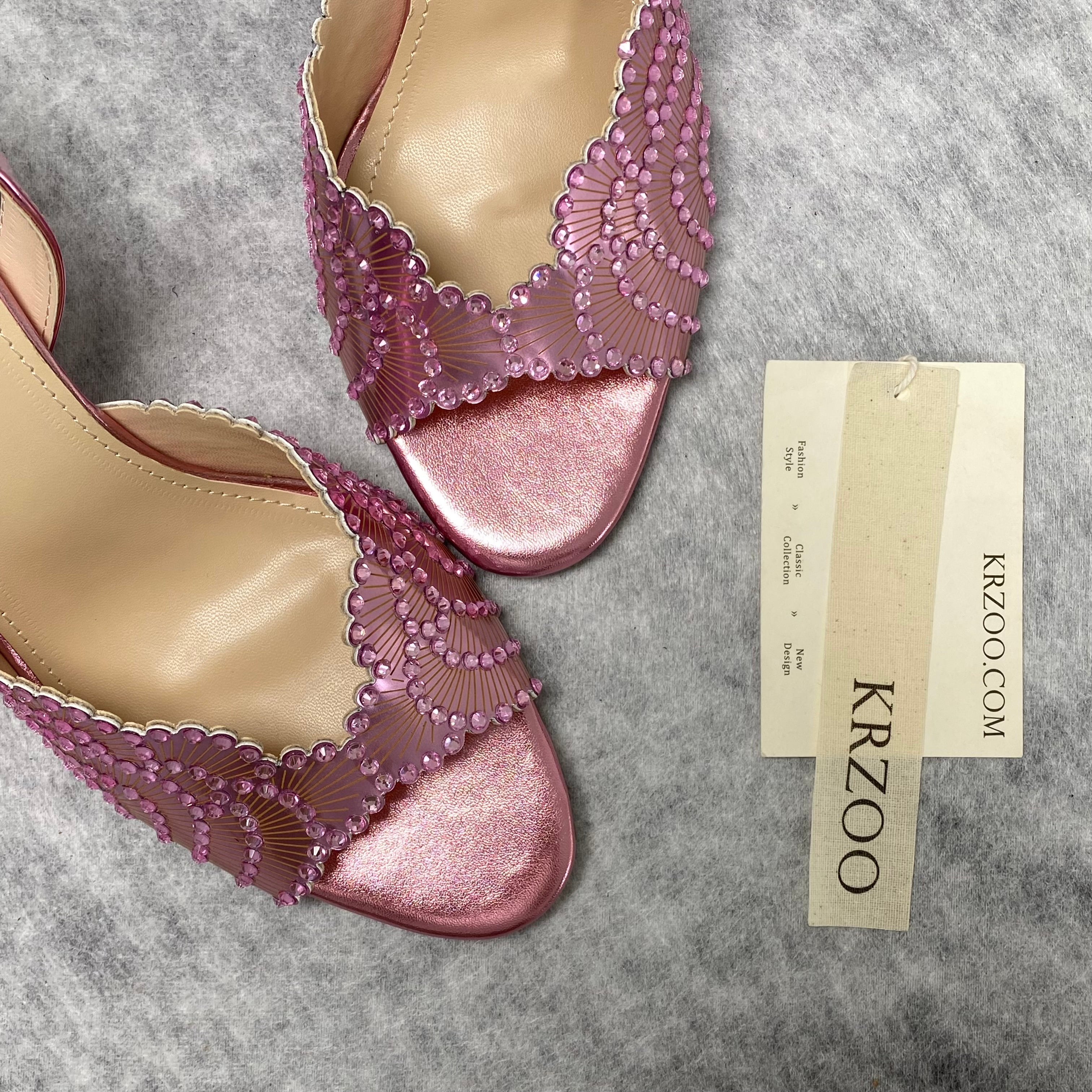 Spiked high-heeled thin heel pointed toe shoes