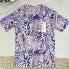 Round-neck 3D printed casual loose short-sleeved shirt