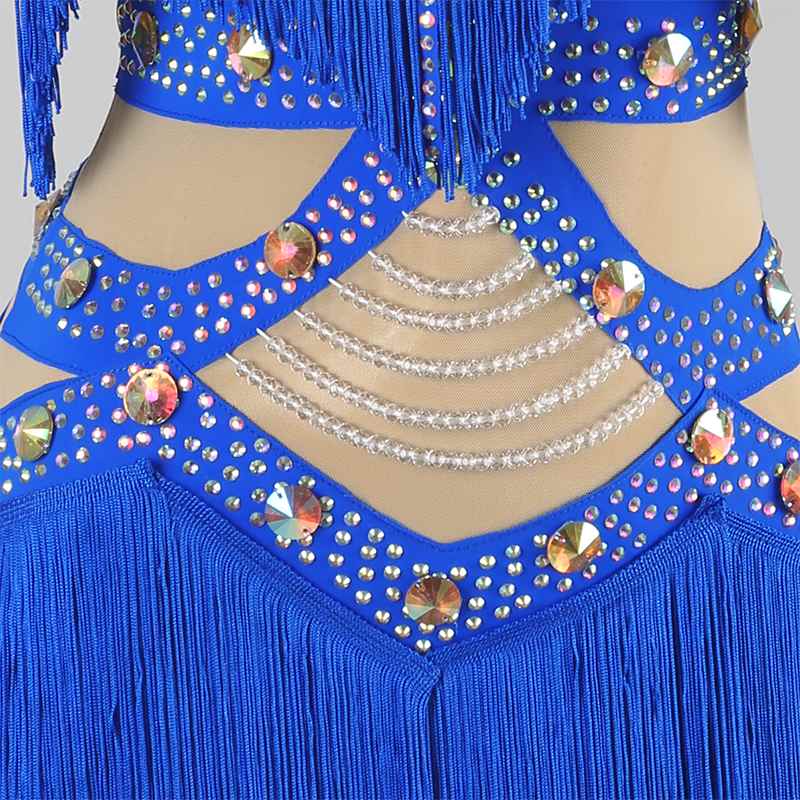 Customisable-Women's Tassel DanceWear Dance Dress Performance Wear