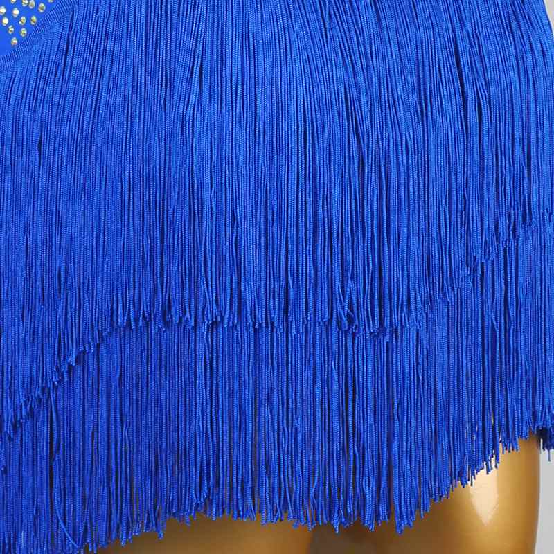 Customisable-Women's Tassel DanceWear Dance Dress Performance Wear