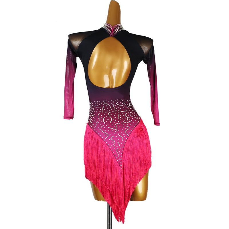 Customisable-Women's 3/4 Sleeve DanceWear Dance Dress Performance Wear