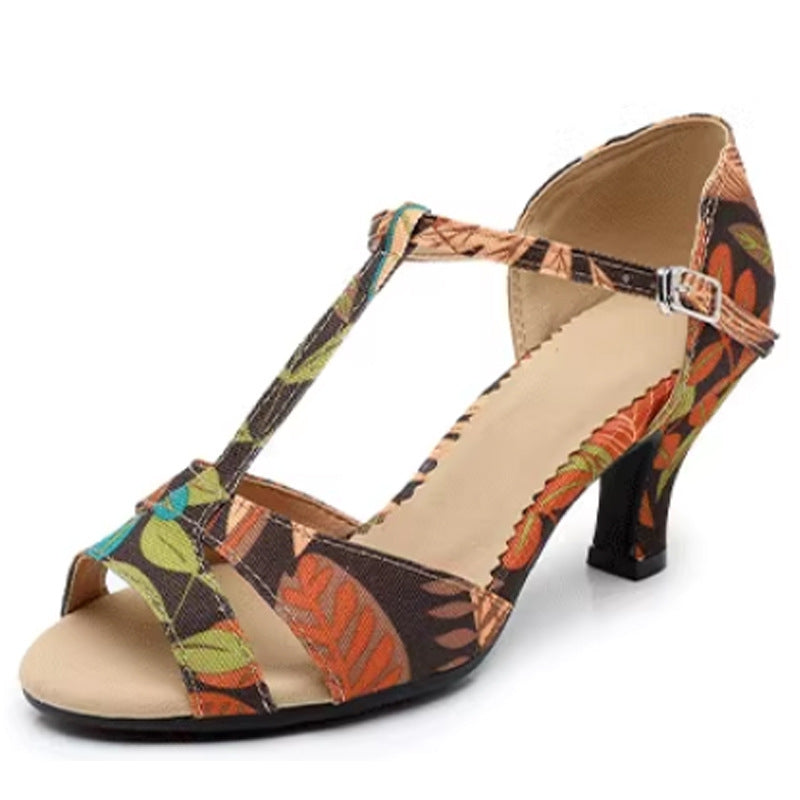 Women's Leatherette Customized Heel Latin Shoes Ballroom Dance Shoes Salsa Shoes