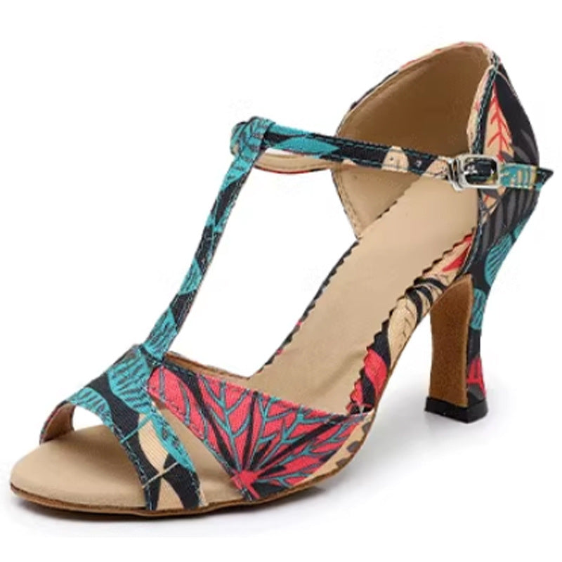 Women's Leatherette Customized Heel Latin Shoes Ballroom Dance Shoes Salsa Shoes