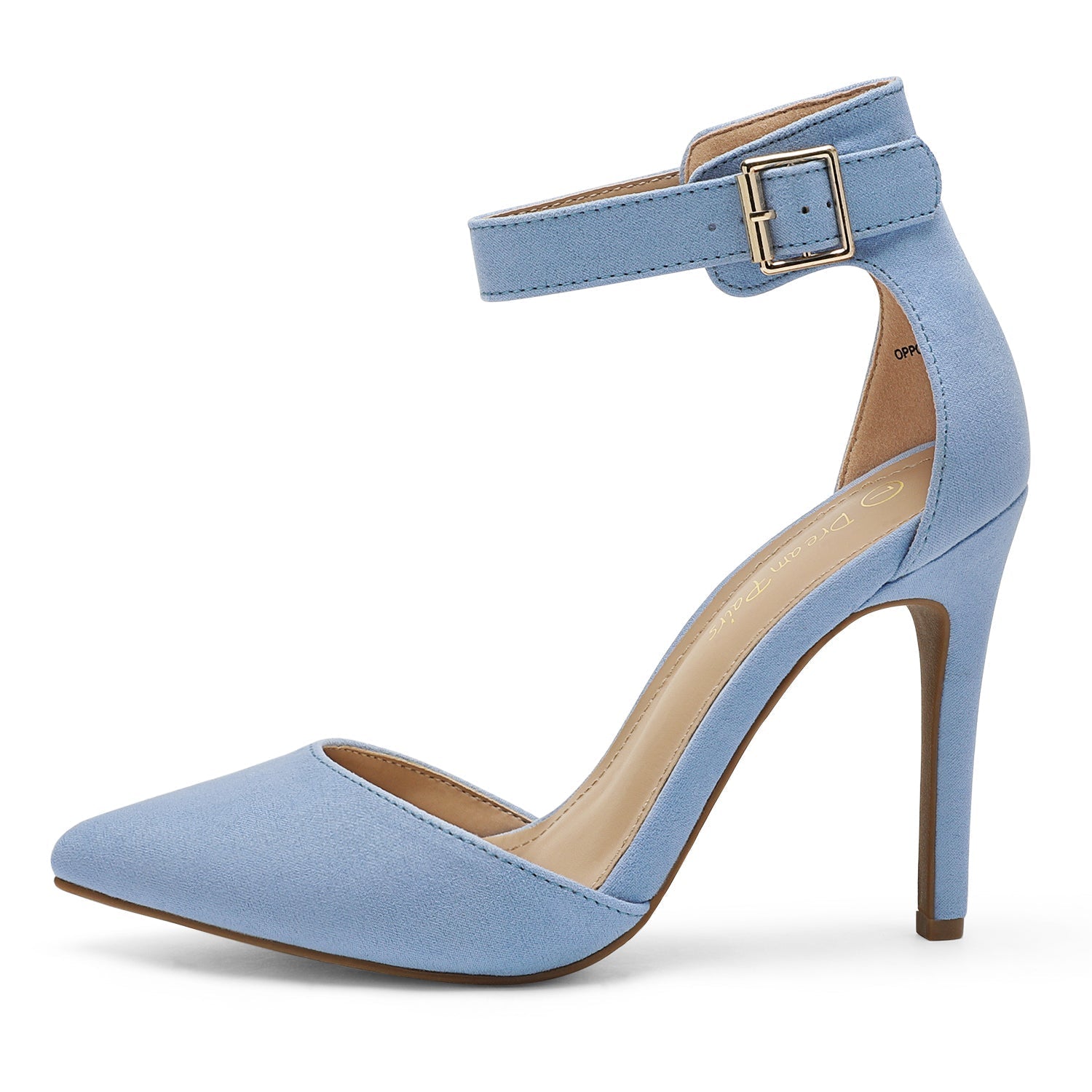 Pointed Toe Ankle Strap Stiletto Pumps