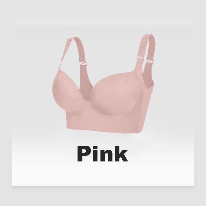 Full-Coverage Back Smoothing Bra-White
