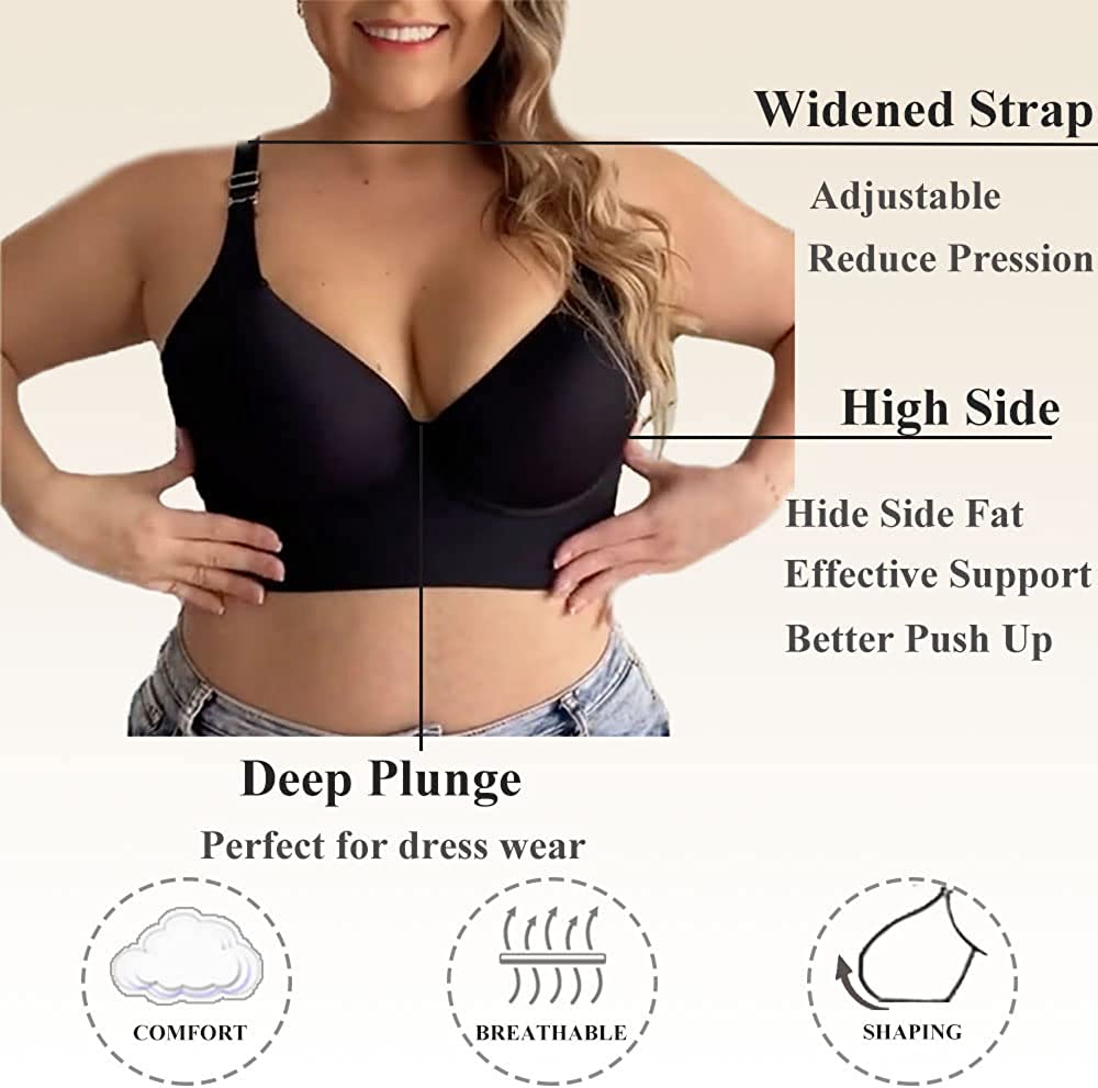 Push-Up Back Smoothing Bra-Pink