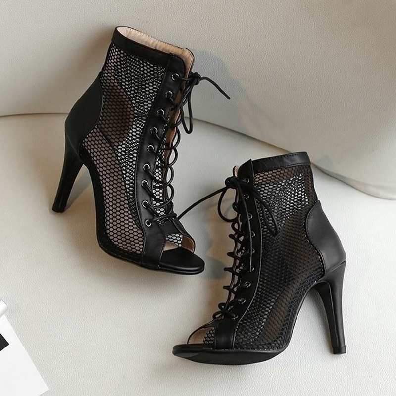 Women's Customized Heel Suede Sole Dance Boots Dance Heels