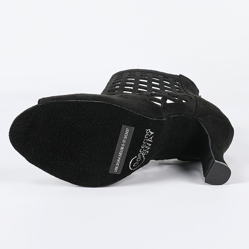 Women's Leatherette Customized Heel Heels Dance Boots JazDancing Shoes