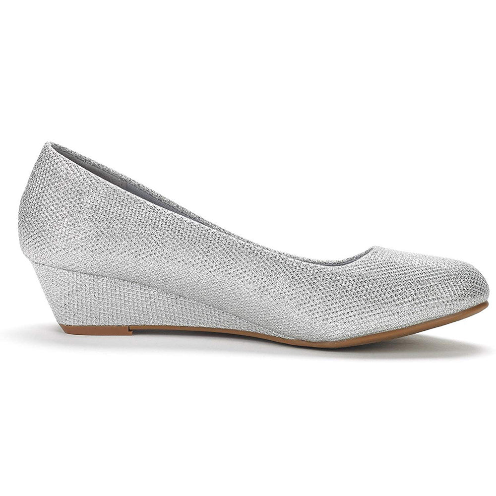 Mid Wedge Heel Pump Shoes