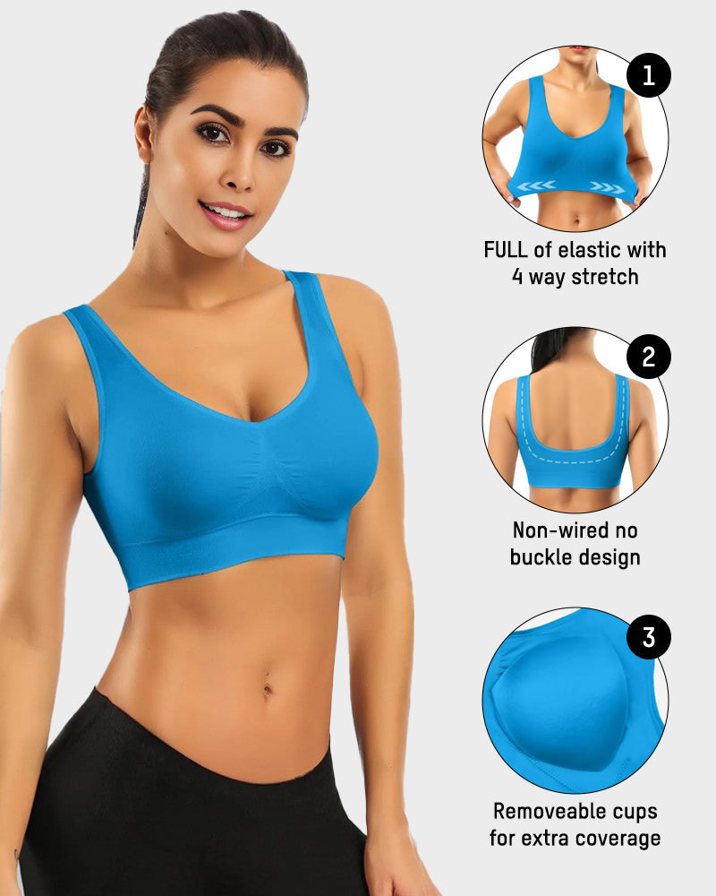Seamless Comfort Workout Sports Bra