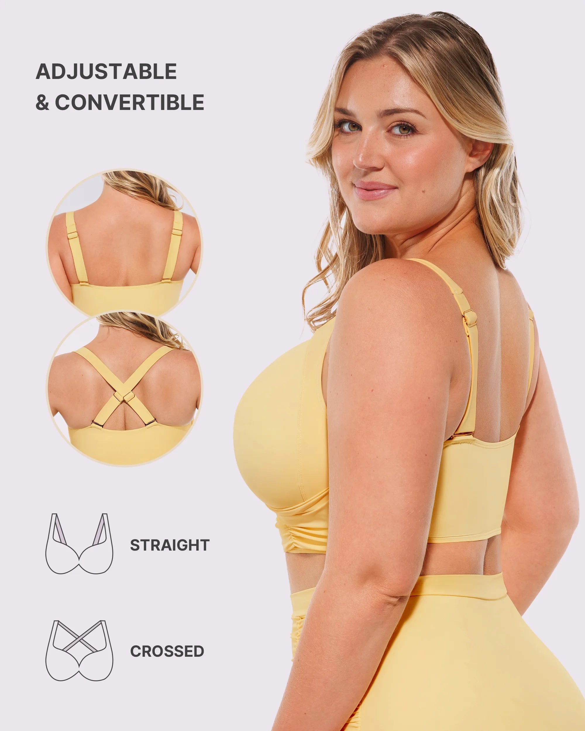 Smart Sculptâ„?Twist-Front Bikini Top & High-Waisted Bottom Set