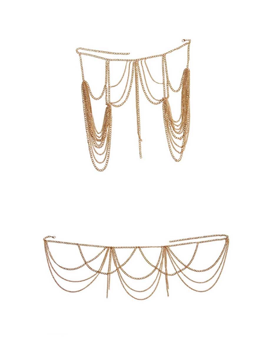 Two-Piece Metal Body Chain