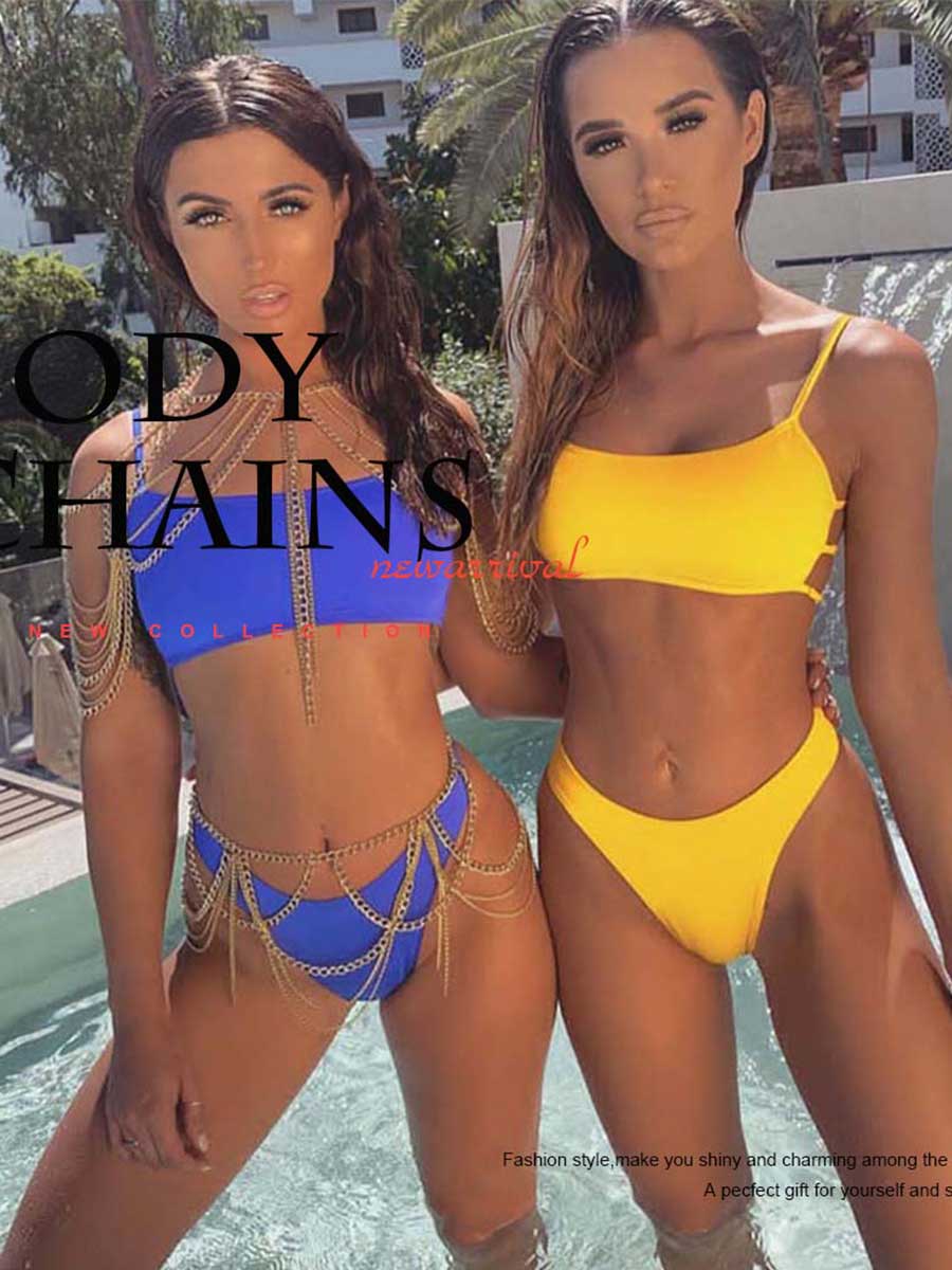 Two-Piece Metal Body Chain