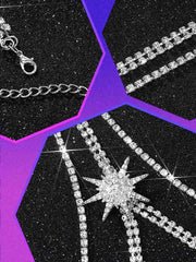Silver Shining Star Body Chain