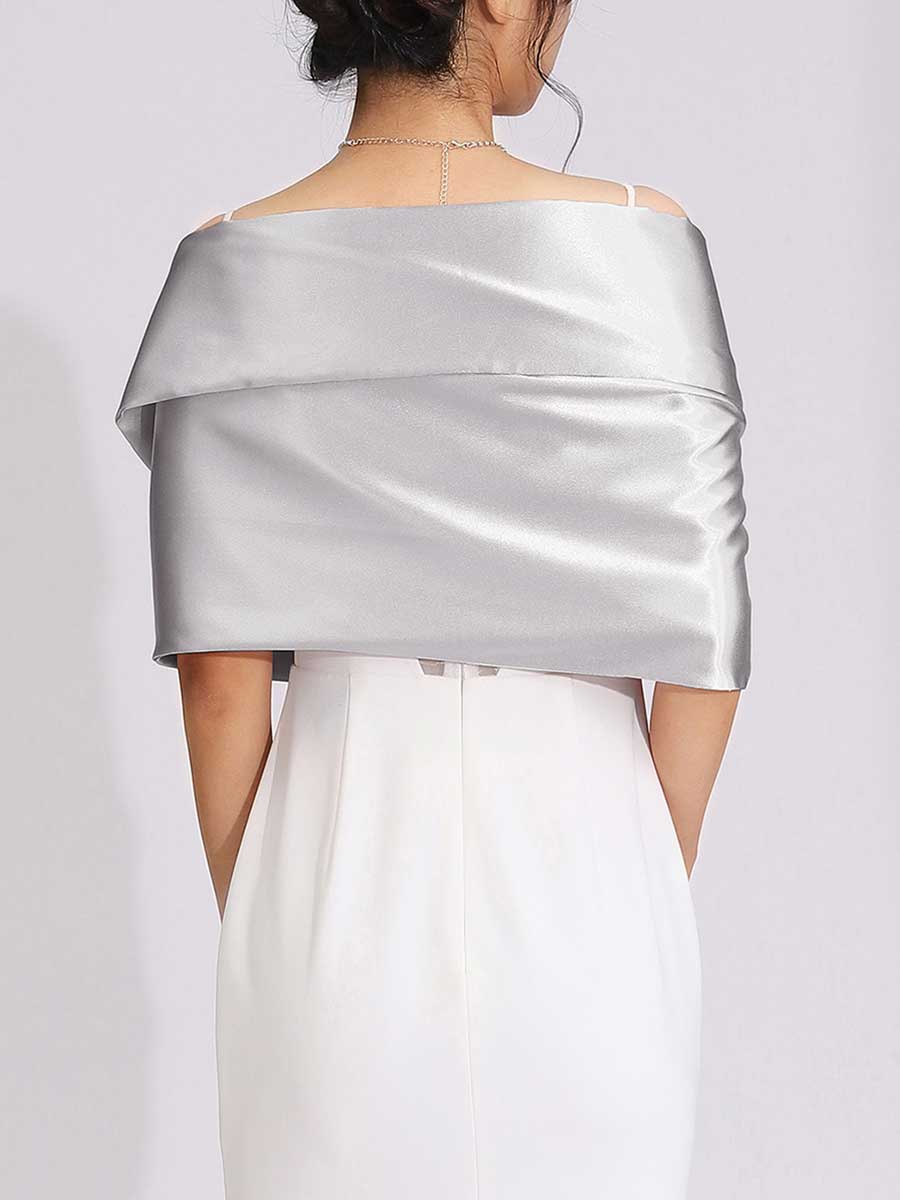 Elegant Party Shawl â€?Silver, Black & Gold Wrap Options