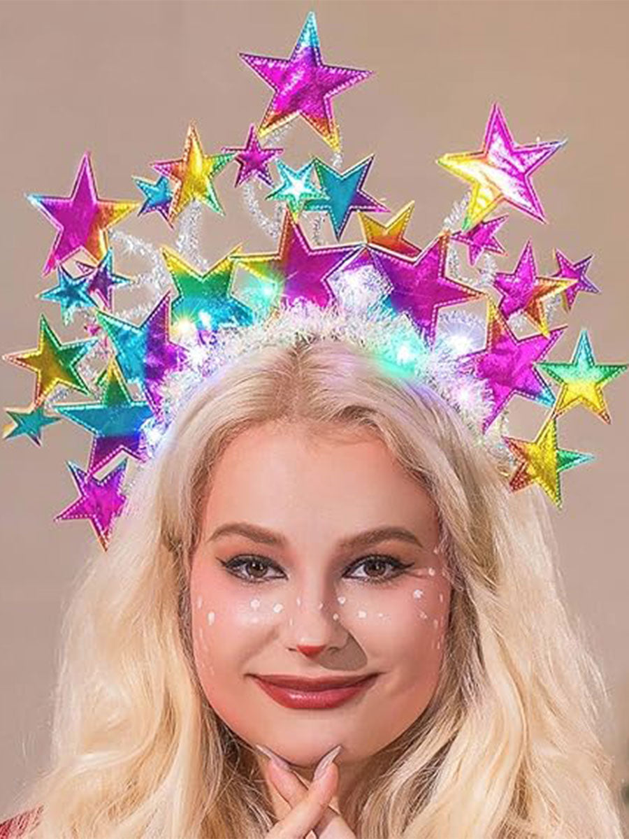 LED Luminous Star Headband for Festivals
