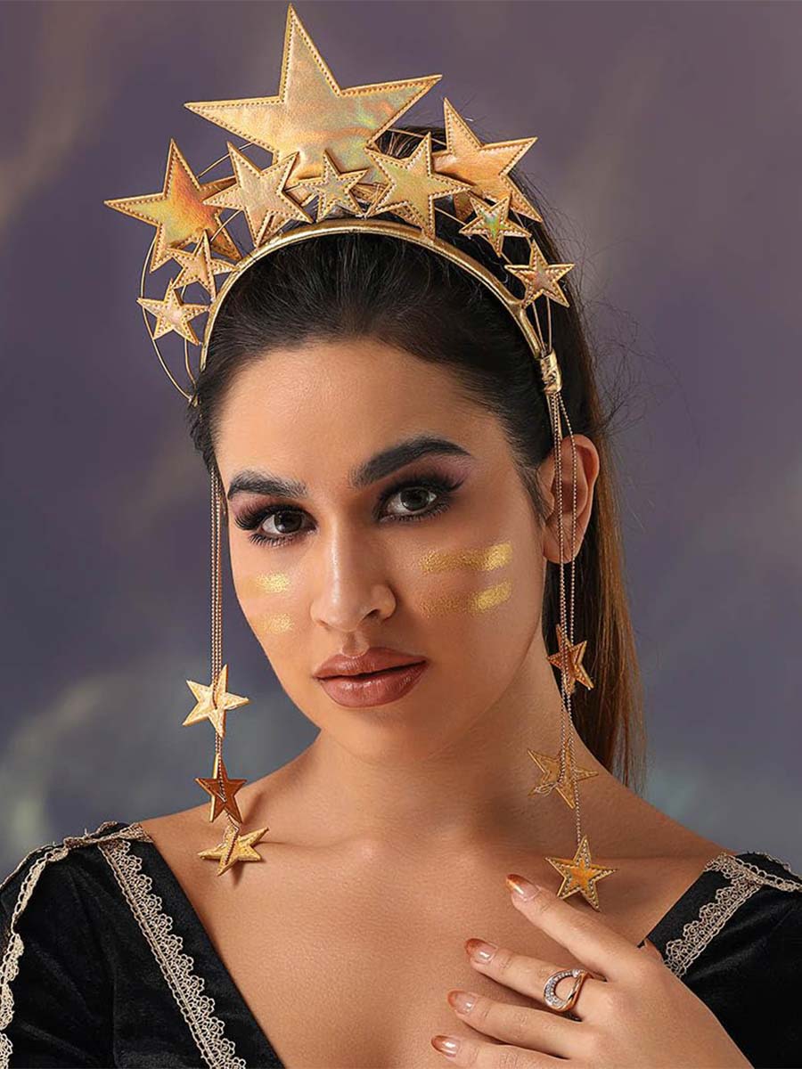 Gold Star Halo Crown