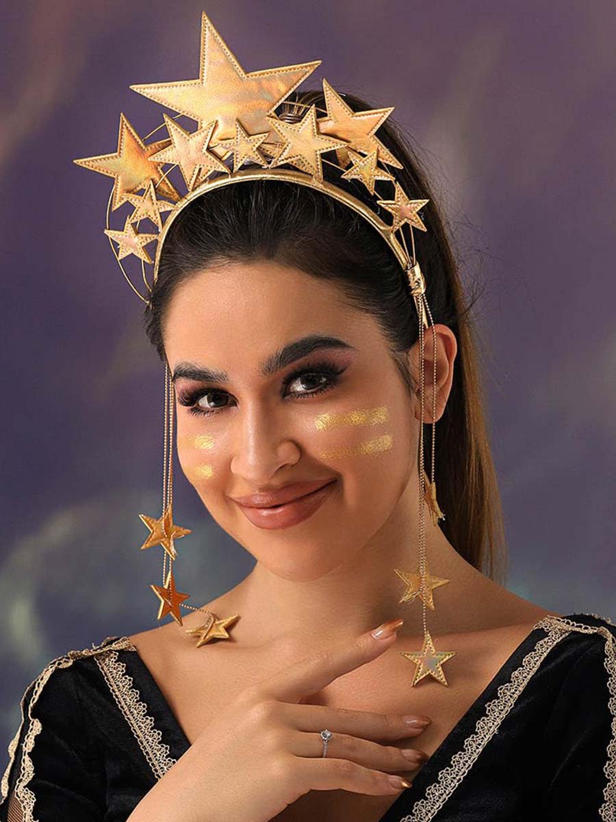 Gold Star Halo Crown
