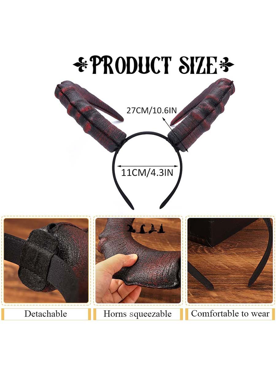 Succubus Demon Horns Headband for Role Playing