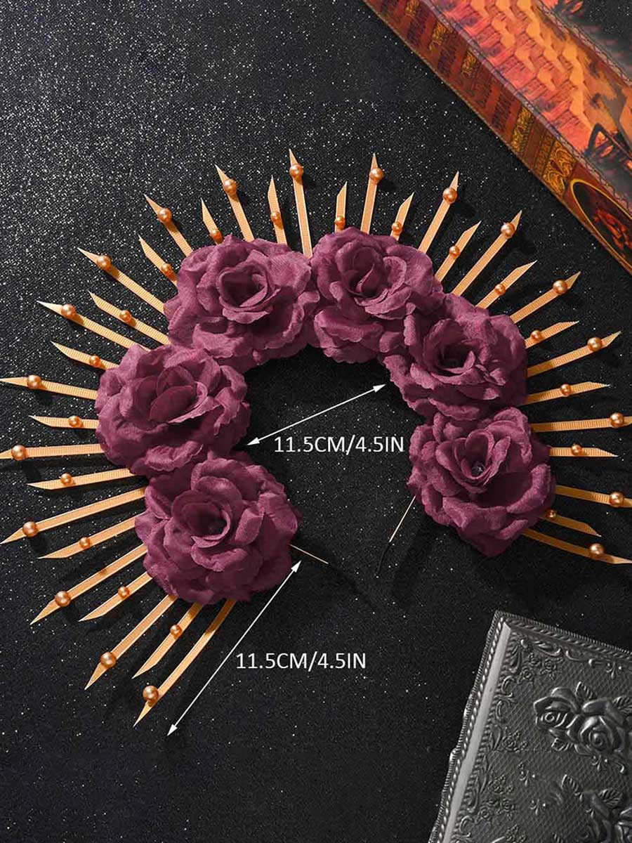 Rose Wreath Goddess Spike Crown