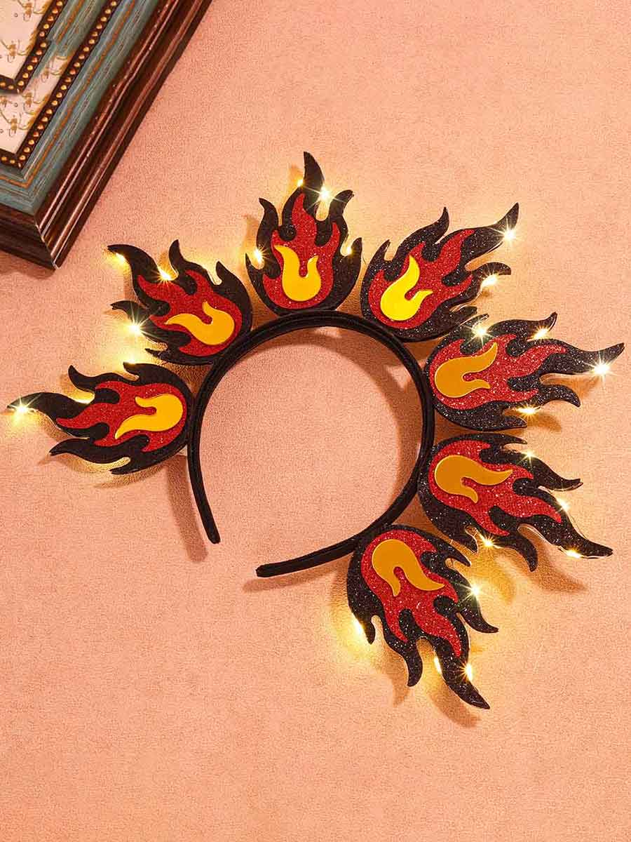 Women's LED Flame Headdress
