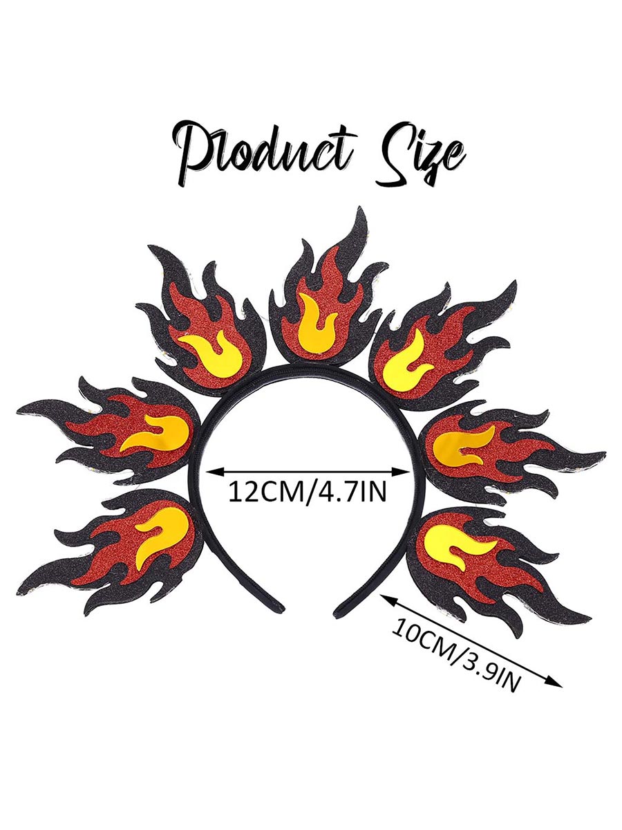 Women's LED Flame Headdress