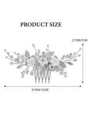 Pearl Flower Crystal Wedding Hair Comb