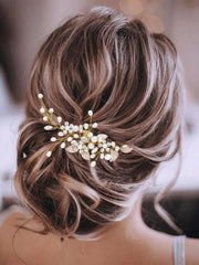 Vine Pearl Leaf Wedding Hair Accessories