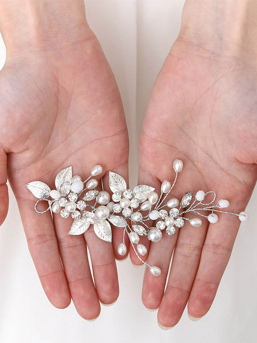 Vine Pearl Leaf Wedding Hair Accessories