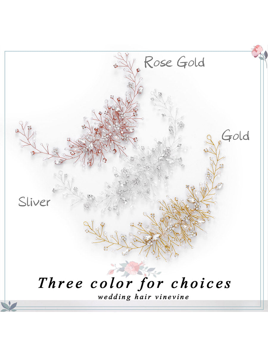 Crystal Vine Hair Accessories for Weddings