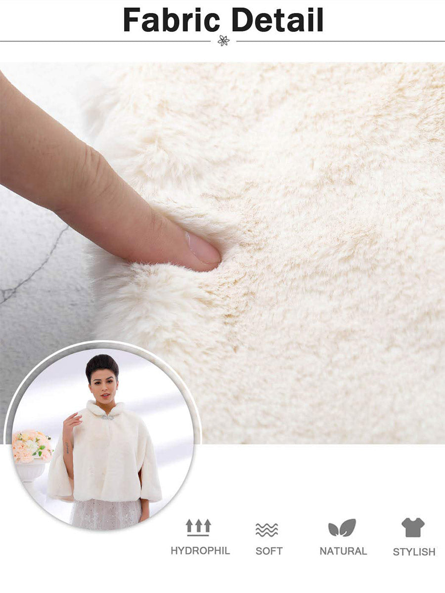 Women's Faux Fur Shawl