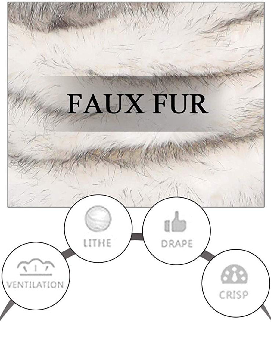 Faux Fur Wedding Shawl