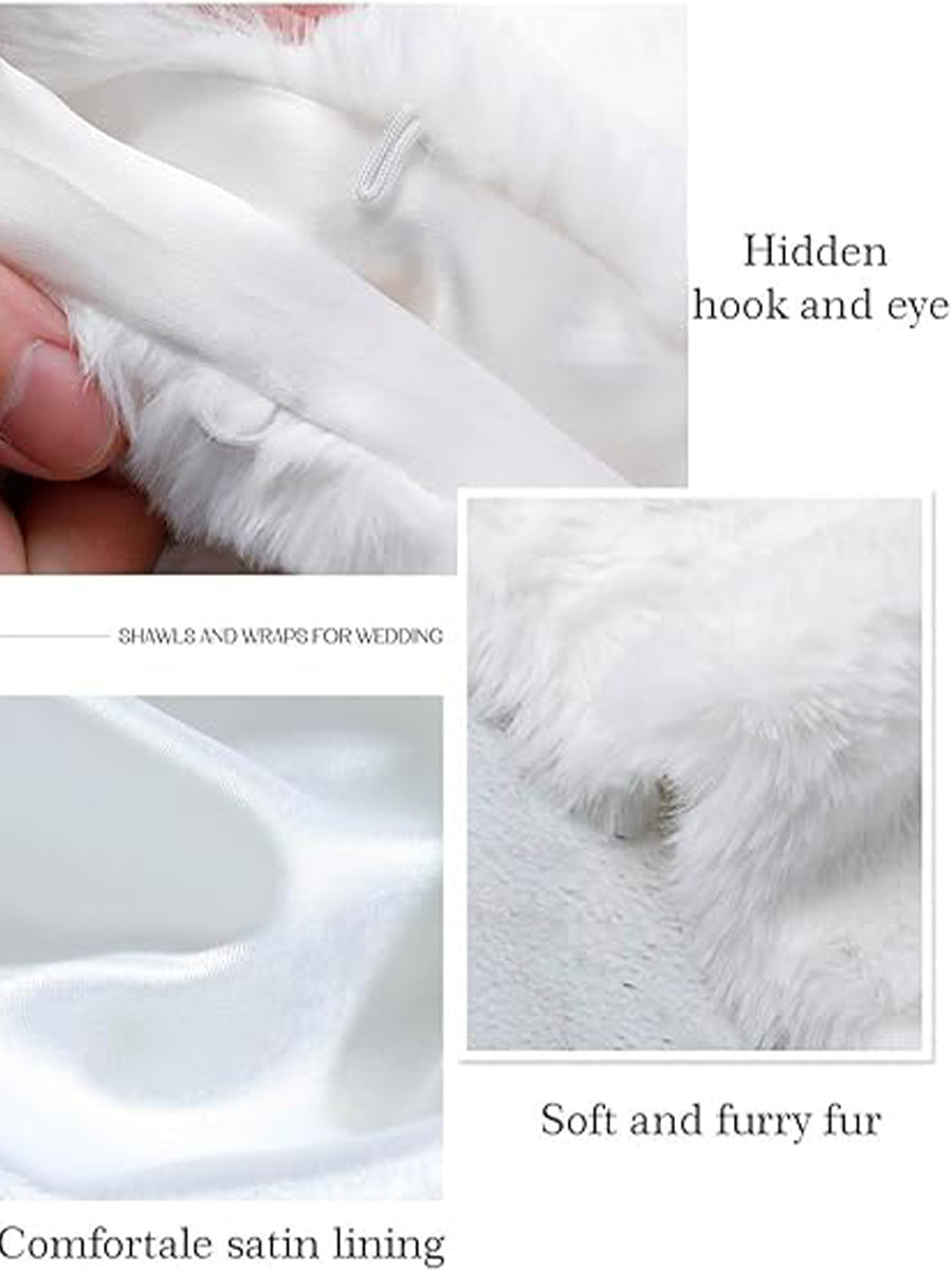 Winter Faux Fur Shawl