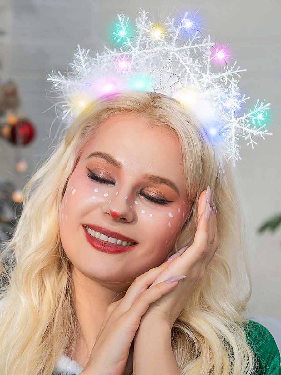 Snowflake LED Light-up Headband