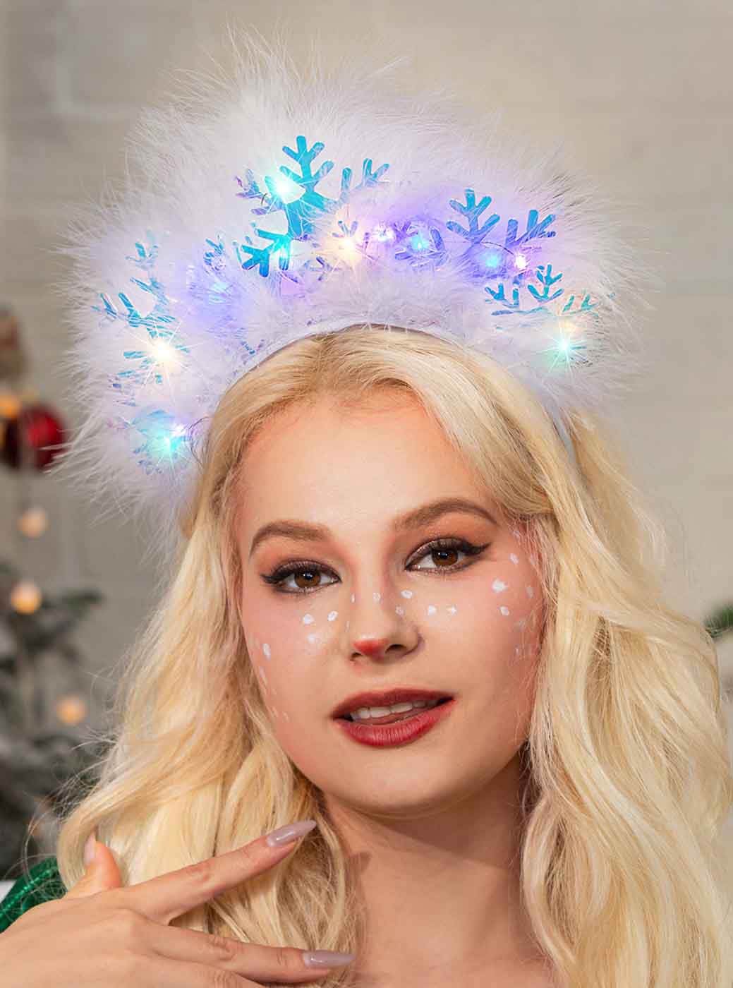 Snowflake LED Light-up Headband