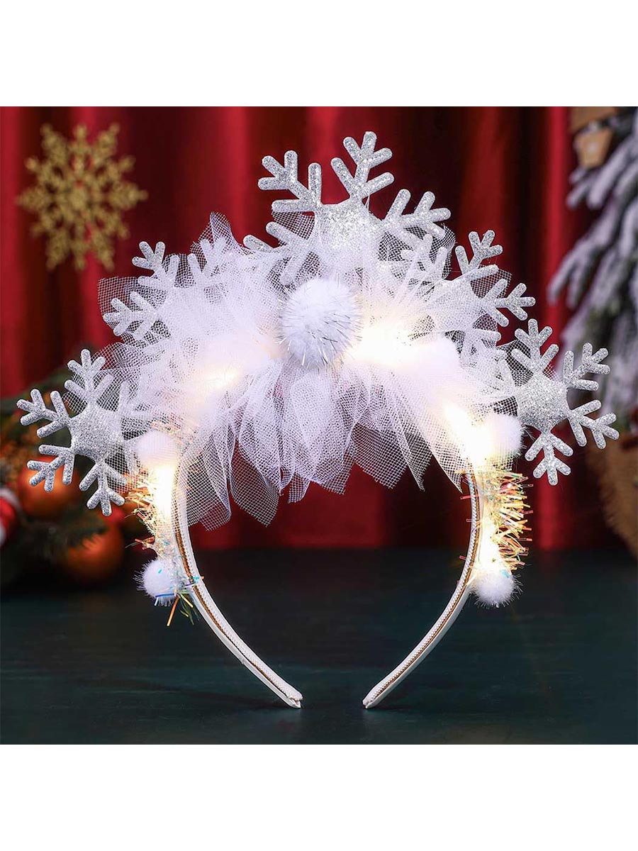 Cute Snowflake LED Headband for Festivals