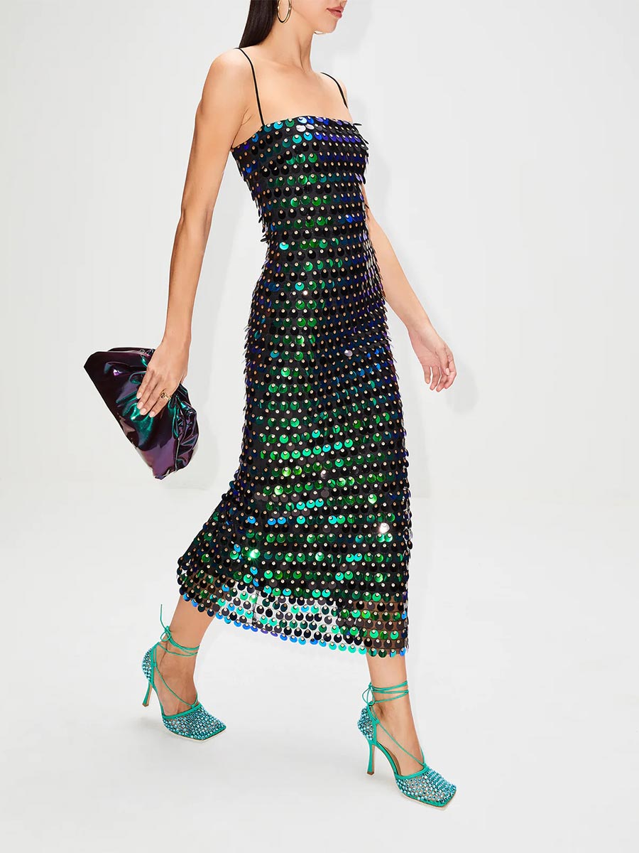 Statement Sequin Gown - Long, Elegant, and Eye-Catching