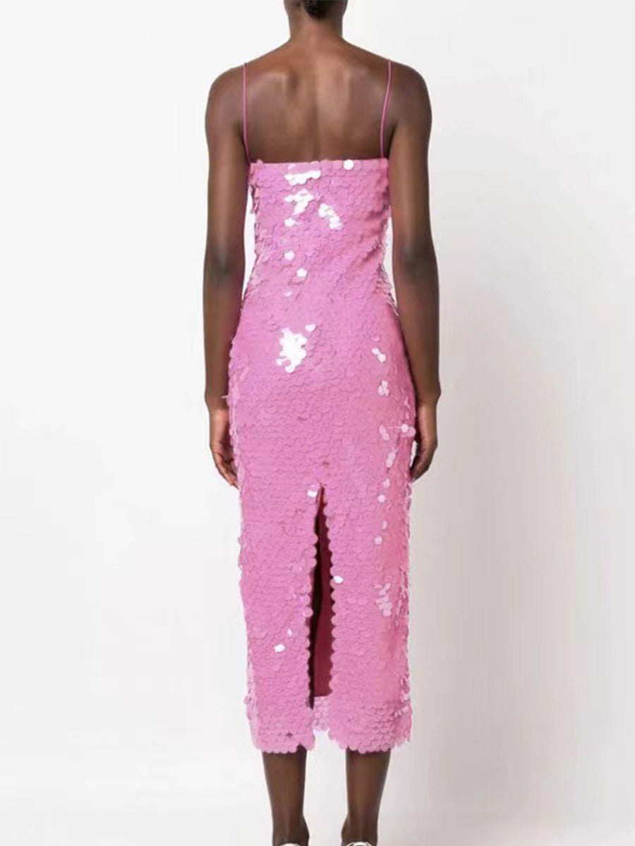 Statement Sequin Gown - Long, Elegant, and Eye-Catching