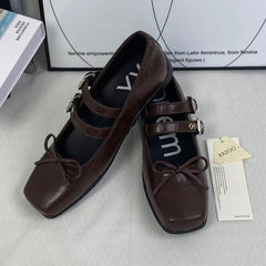 Ballet platform flat shoes