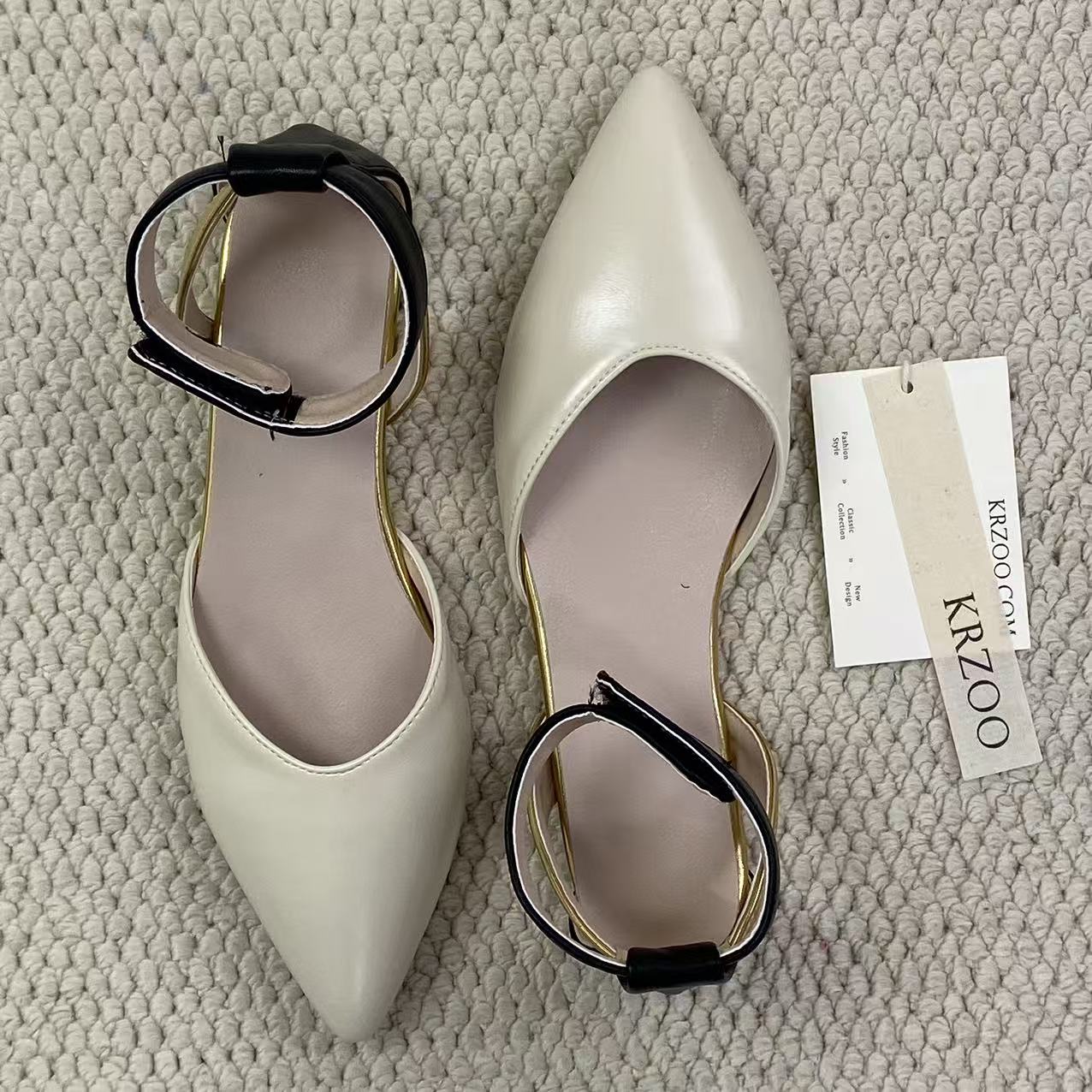 Velcro open-toe shoes