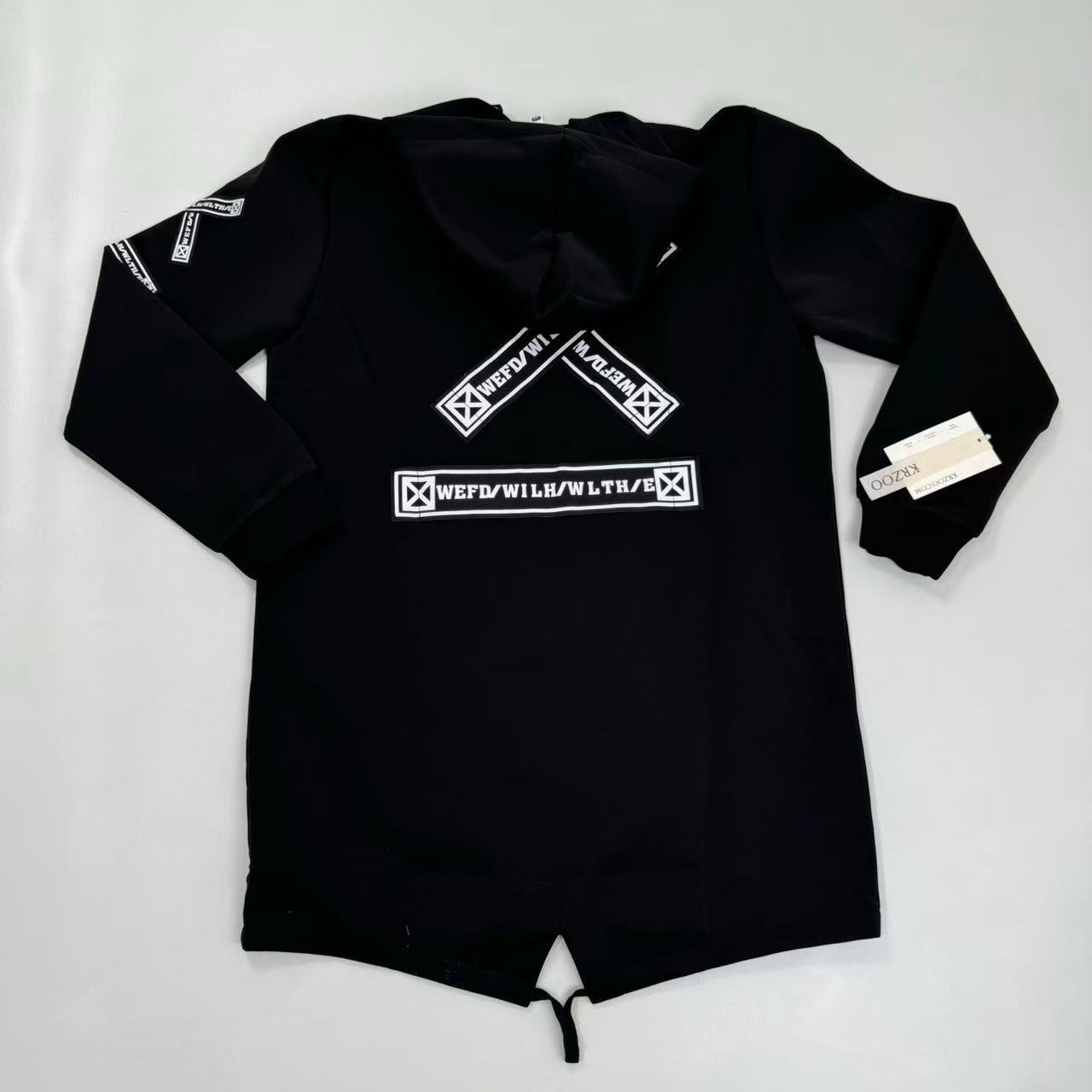 Hip-hop hooded cape coat