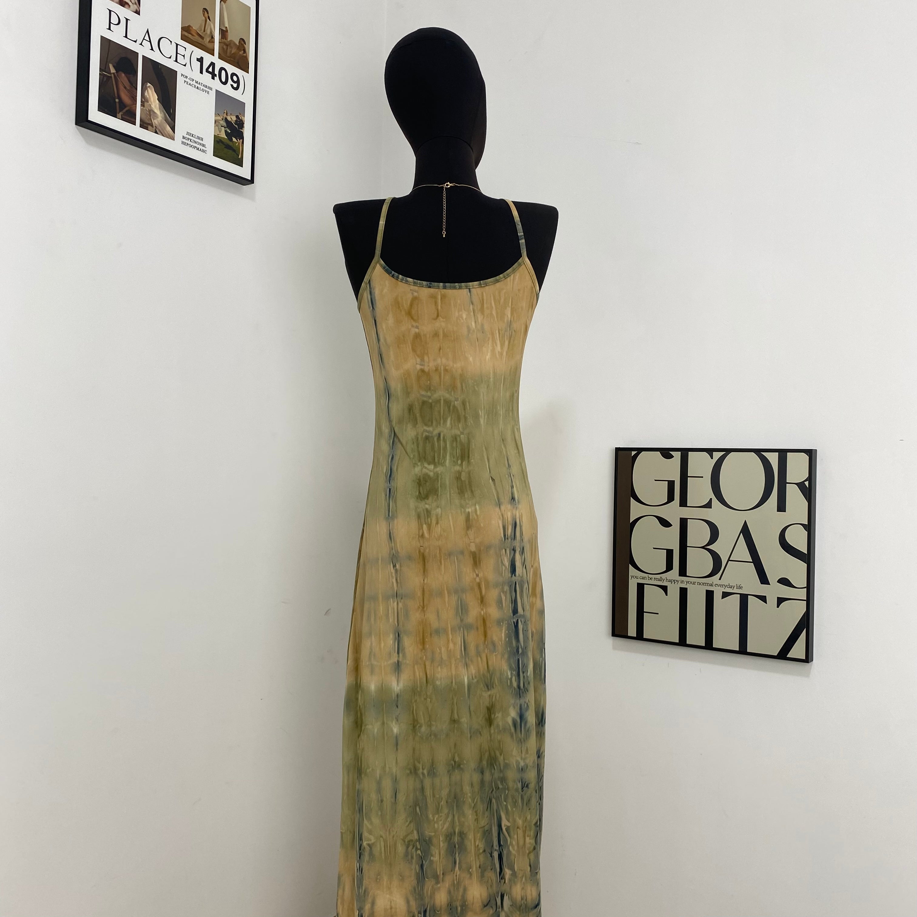 Printed And Dyed Reversible Dress