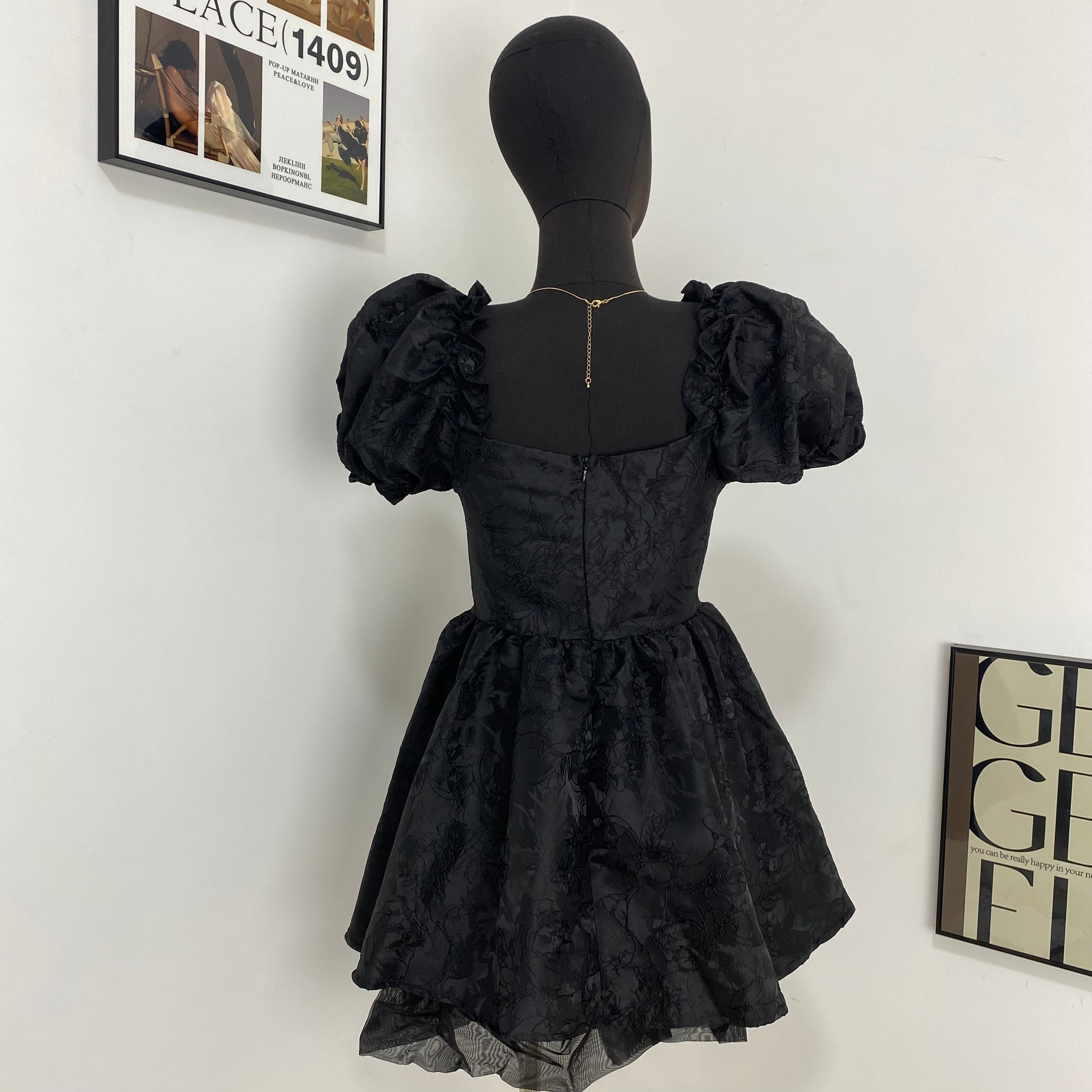 Luxury Puff Sleeve Dress