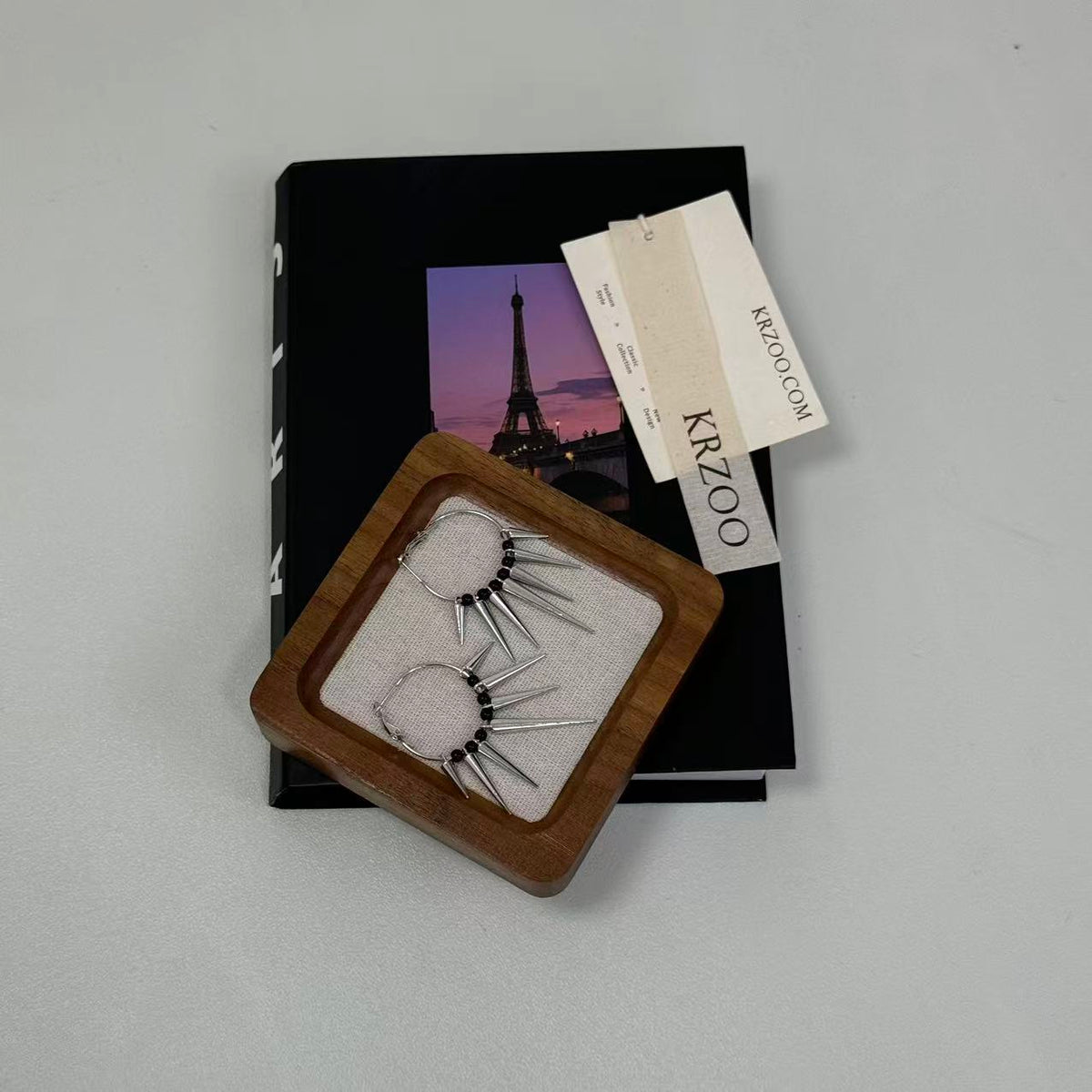 Thorny spiky conical geometric earrings
