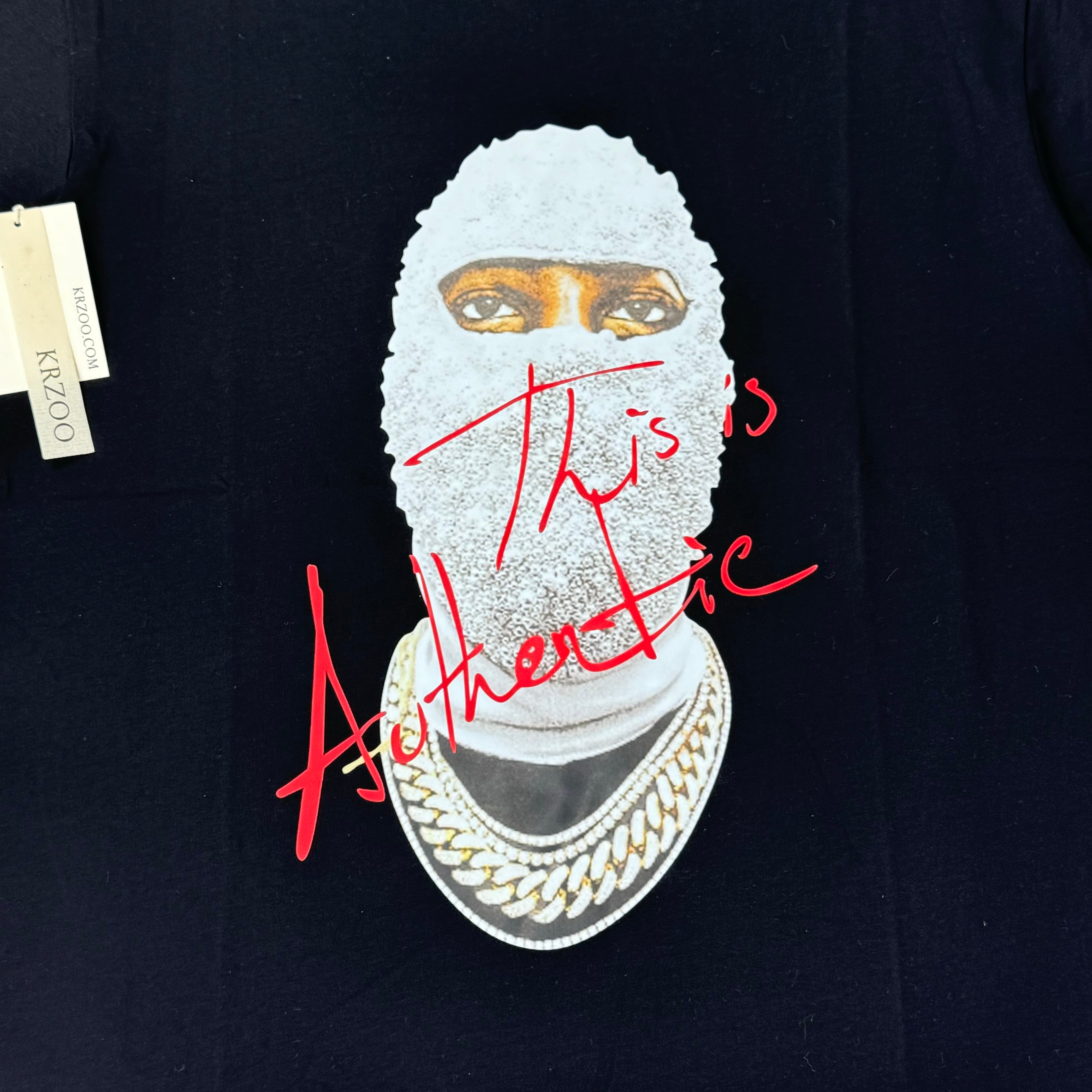 Masked Pearl Person Print T-Shirt