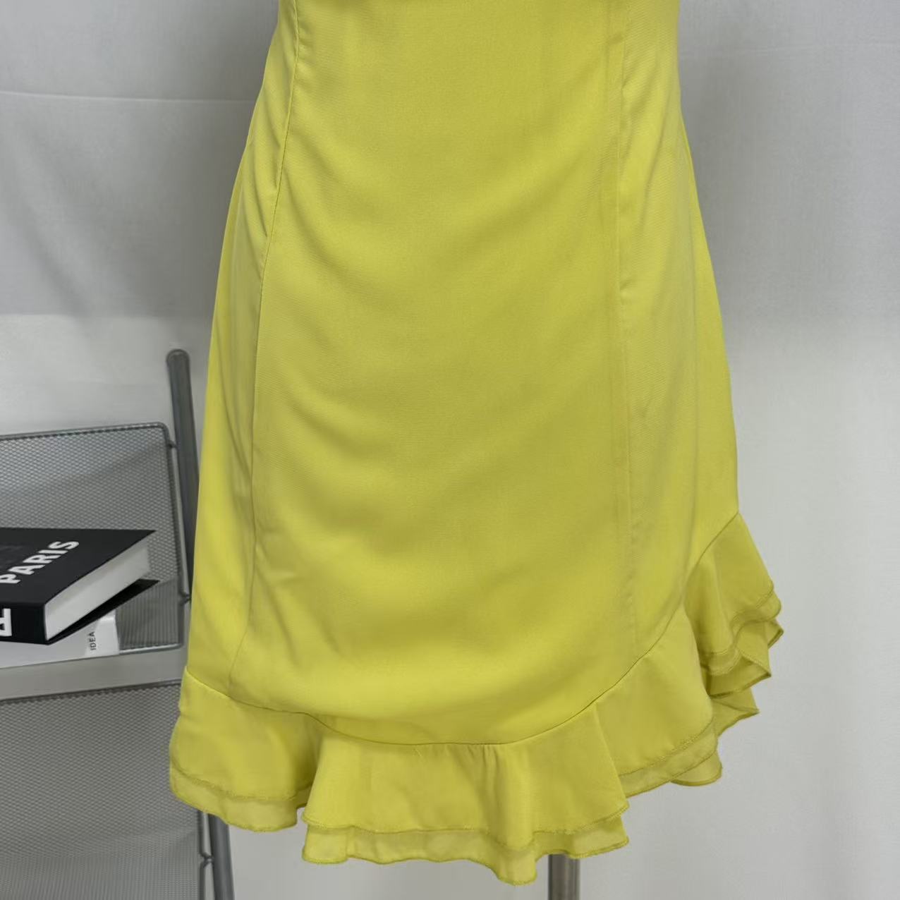 Halter-Neck Backless Mini Skirt