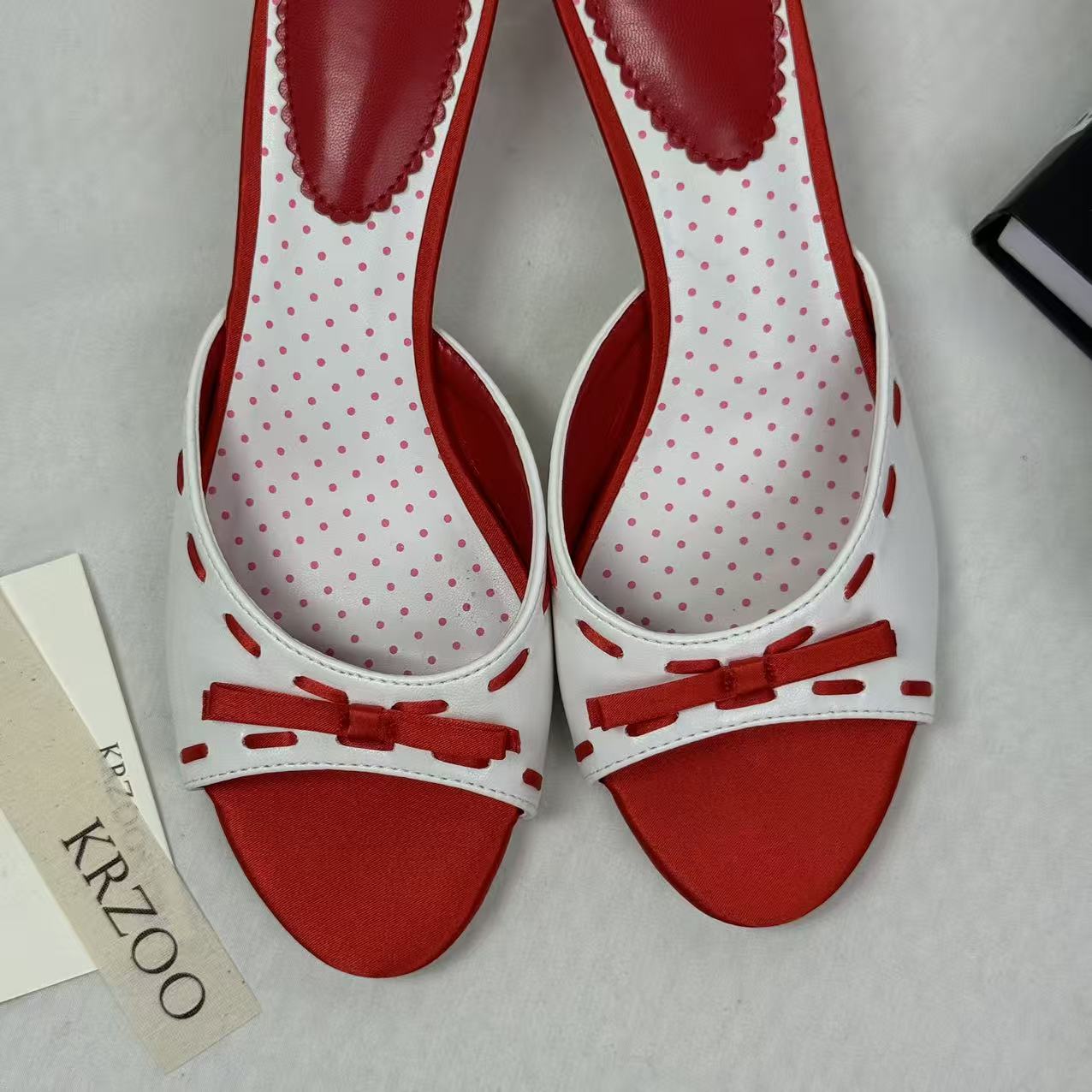 Love Heart Fish Mouth Open-Toe Shoes