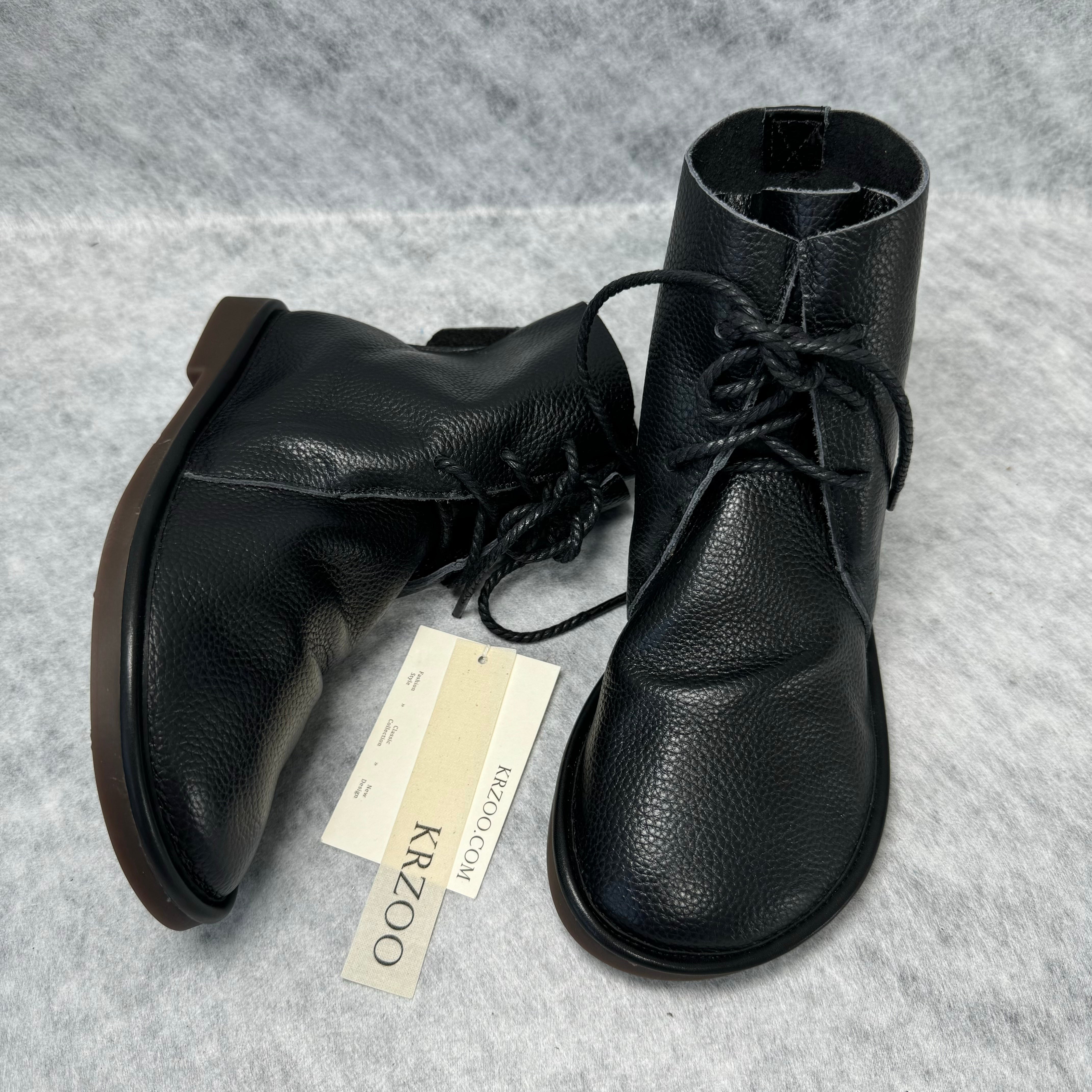 Leather soft leather sole marten boots