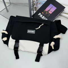 Multi-color diagonal crossbody casual shoulder bag
