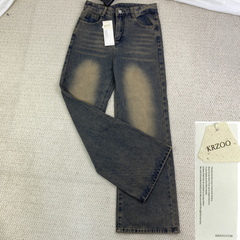 Wide-leg, stretchy and loose fit jeans
